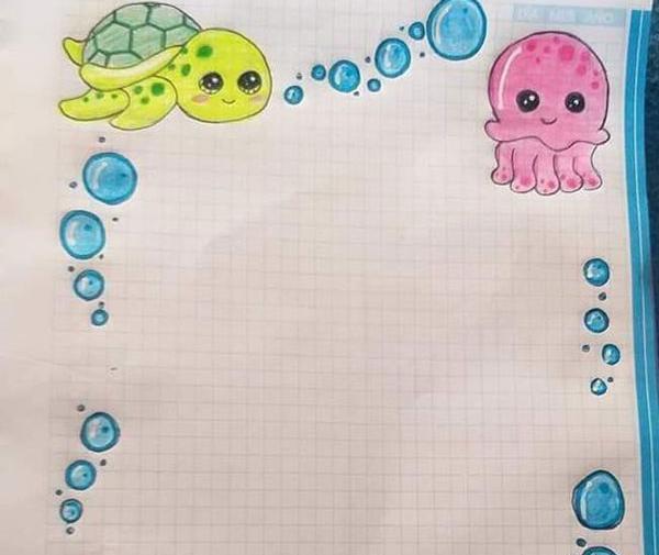 عکس طرح نقاشی برای حاشیه
