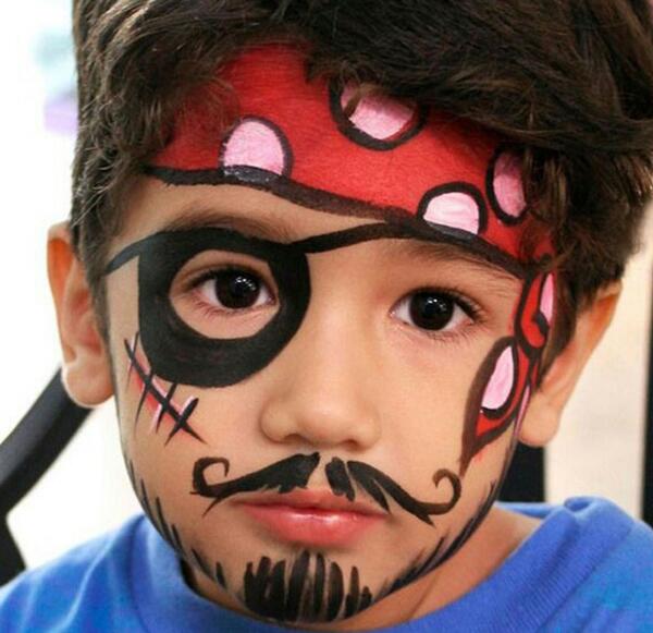 عکس طرح نقاشی روی صورت ترسناک