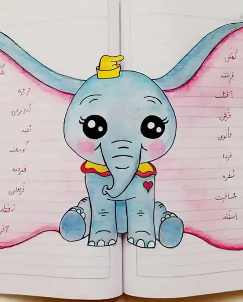 عکس طرح نقاشی پسرانه برای دفتر مشق