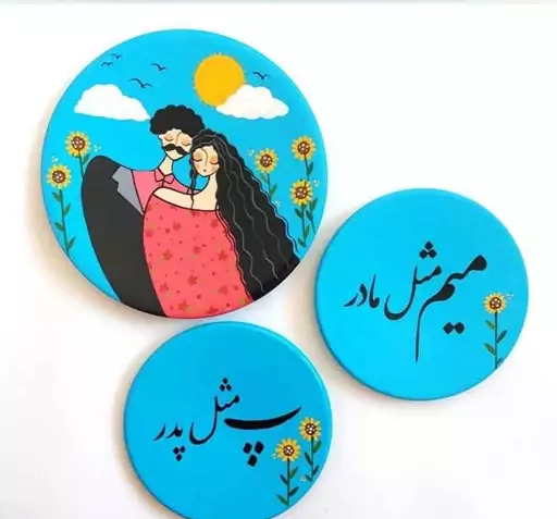 عکس طرح نقاشی روی سفال برای روز مادر