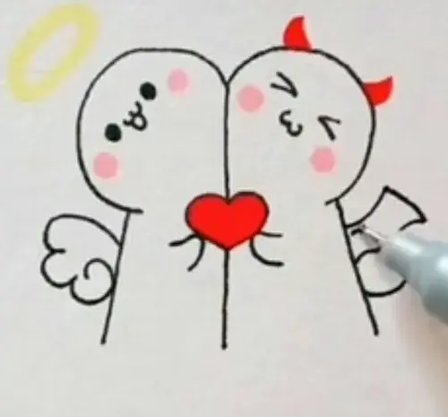 عکس نقاشی دخترانه و آسان و کیوت