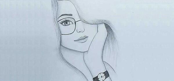 عکس نقاشی دخترانه و ساده و قشنگ