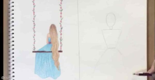 عکس نقاشی دخترانه برای 8 سال