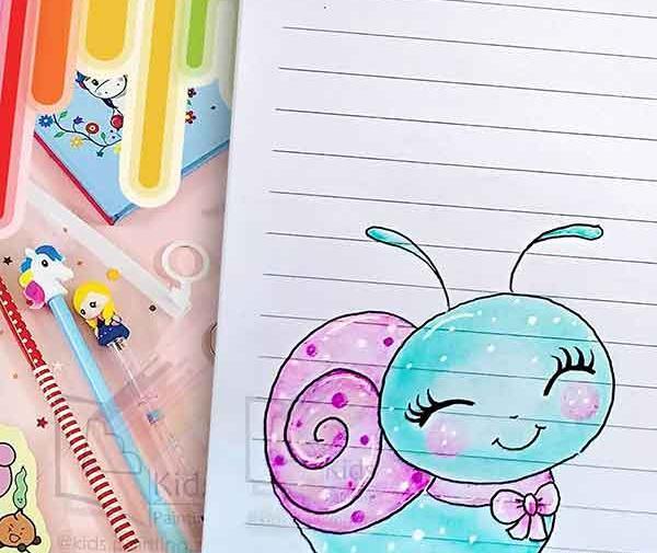 عکس نقاشی دخترانه ی کیوت فانتزی