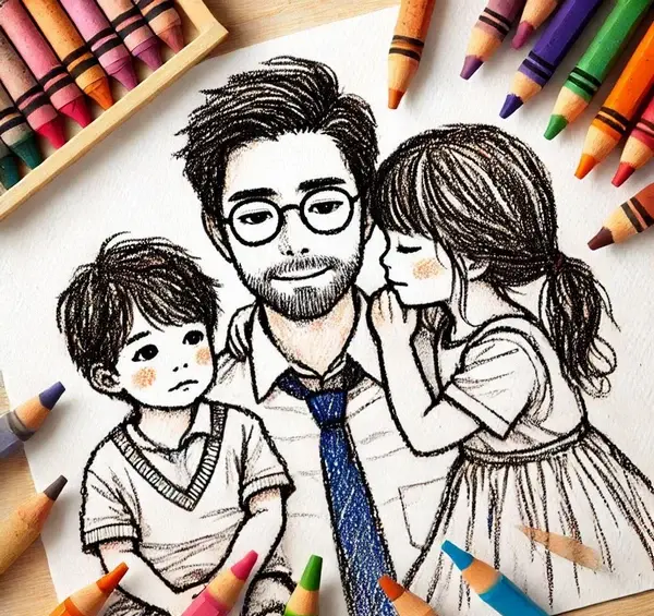 عکس نقاشی دخترانه و پسرانه طراحی