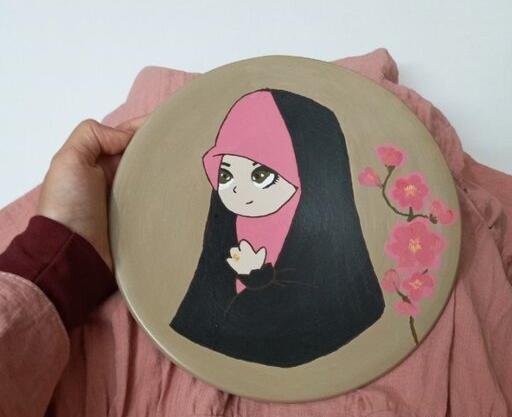 عکس نقاشی فانتزی دخترانه مذهبی