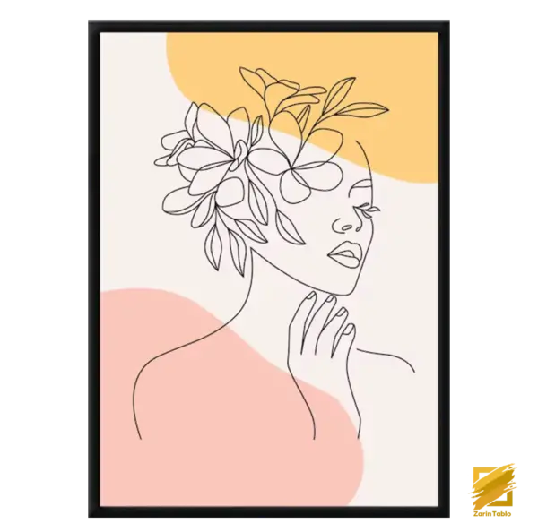 عکس نقاشی دخترانه گلدار