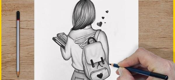 عکس نقاشی دخترانه کوچک فانتزی