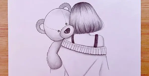 عکس نقاشی دخترانه ی عروسکی