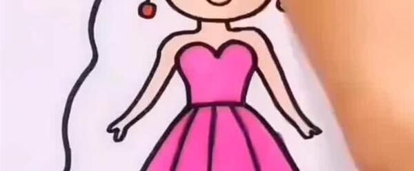 عکس نقاشی دخترانه زیبا آسان ساده