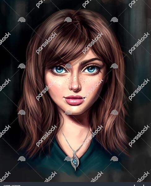 عکس نقاشی چشم دخترانه زیبا