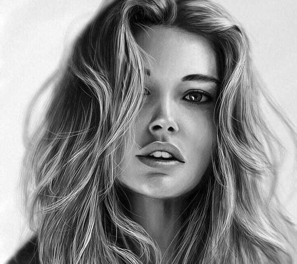 عکس نقاشی دخترانه طراحی چشم