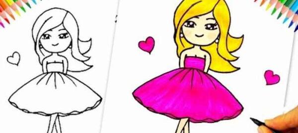 عکس نقاشی های دخترانه پرنسس