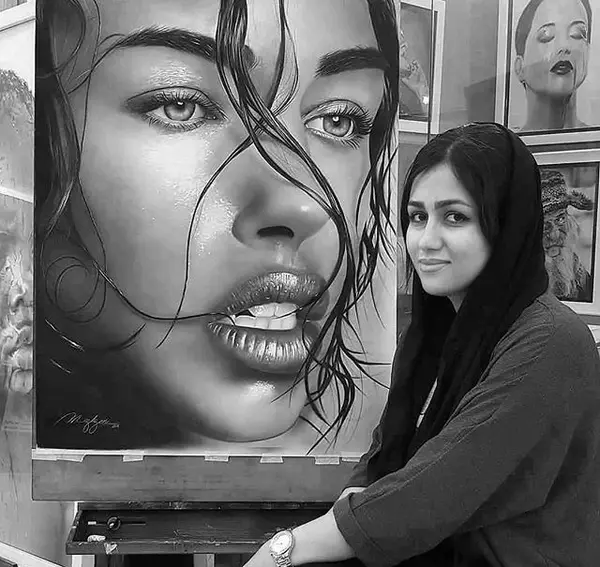 عکس نقاشی های زیبا با قلم سیاه