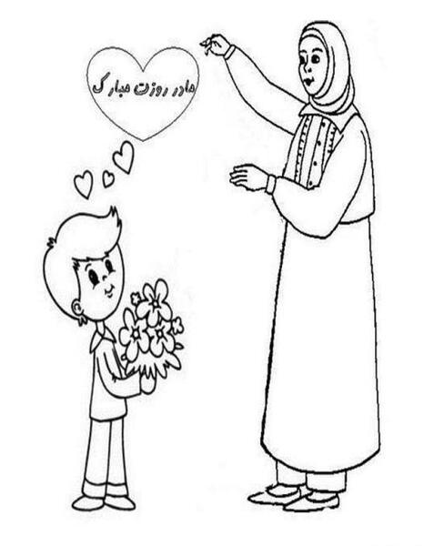 عکس نقاشی های زیبا ی روز مادر