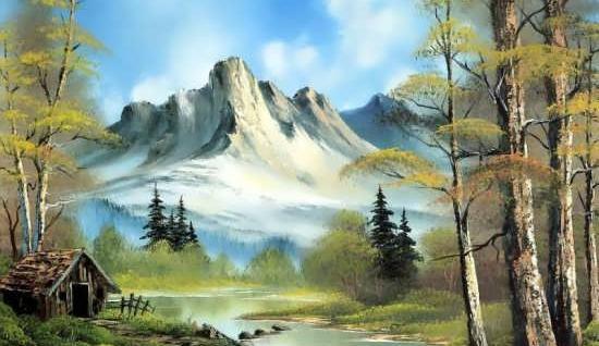 عکس نقاشی یکی از طبیعت های زیبای ایران