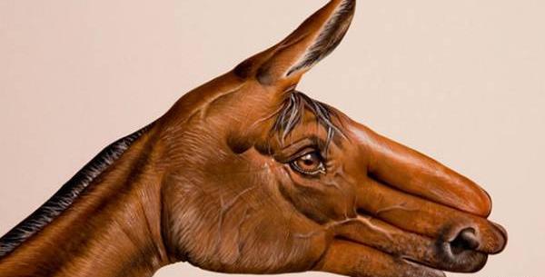 عکس نقاشی های زیبا و خلاقانه روی دست