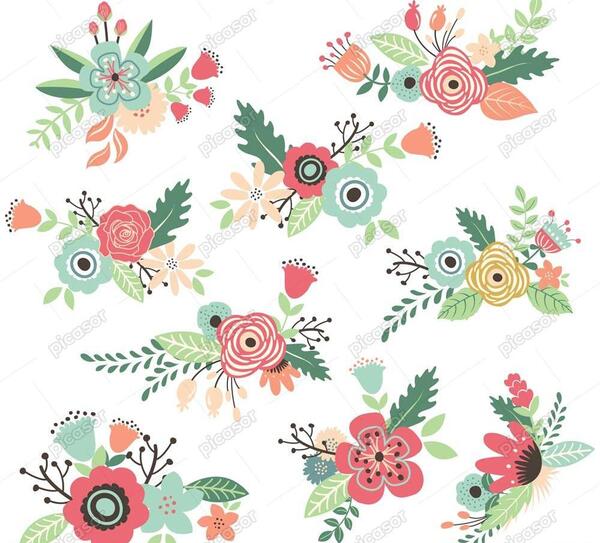 عکس نقاشی گل های ساده