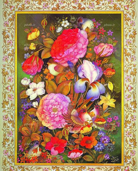 عکس نقاشی گل های خیلی خیلی قشنگ