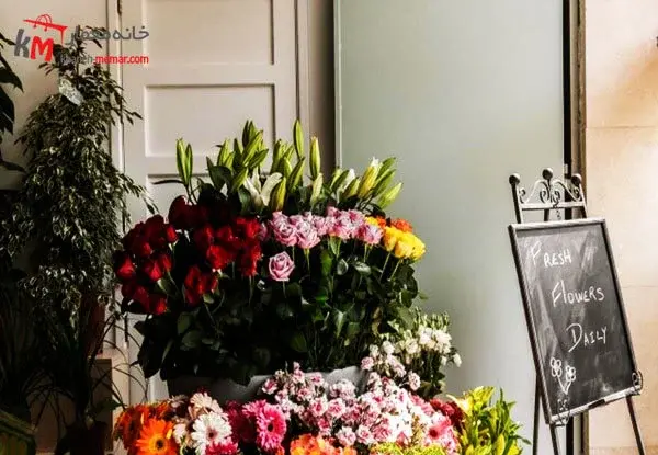 عکس نقاشی گل فروش ساده