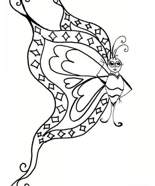 عکس پروانه نقاشی گل کودکانه فانتزی