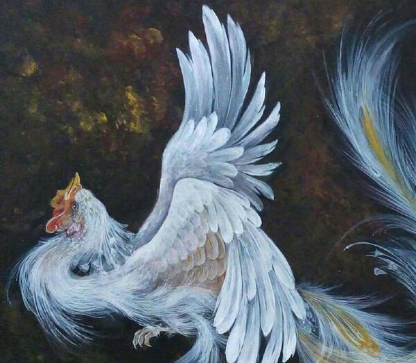 عکس نقاشی گل و مرغ استاد فرشچیان