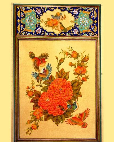 عکس نقاشی گل در کتاب فرهنگ و هنر هفتم