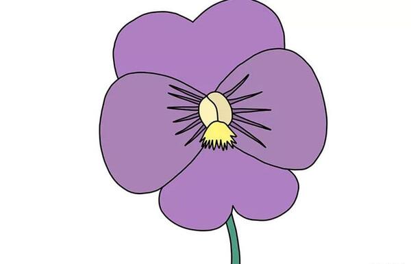 عکس نقاشی گل و غنچه کودکانه