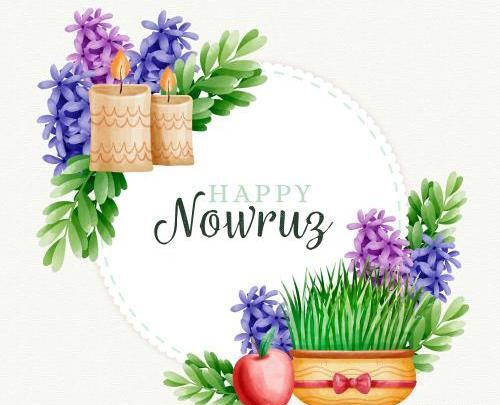 عکس نقاشی گل برای عید نوروز