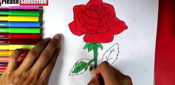 عکس نقاشی گل سخت نباشه