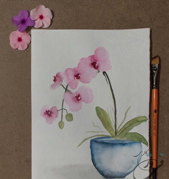 عکس نقاشی گل خیلی زشت