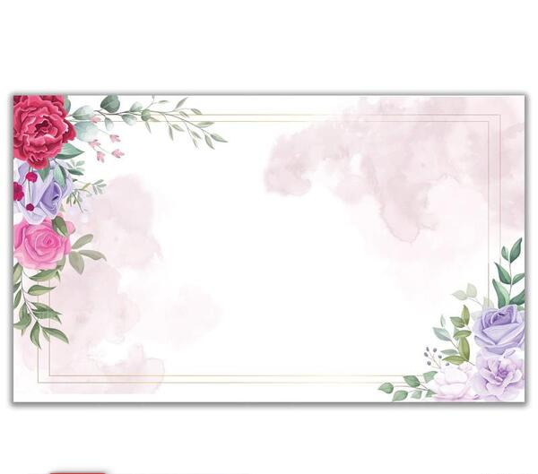 عکس نقاشی گل حاشیه ای
