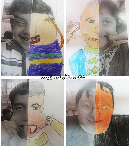 عکس نقاشی گل با تقارن