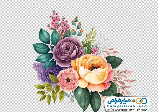 عکس نقاشی گل های تزئینی