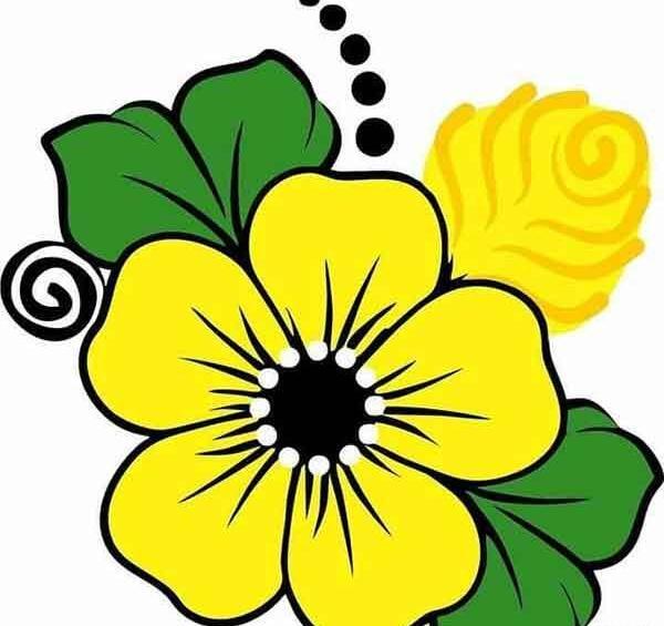 عکس نقاشی گل جدید زیبا