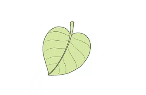 عکس نقاشی گل با برگ پاییزی
