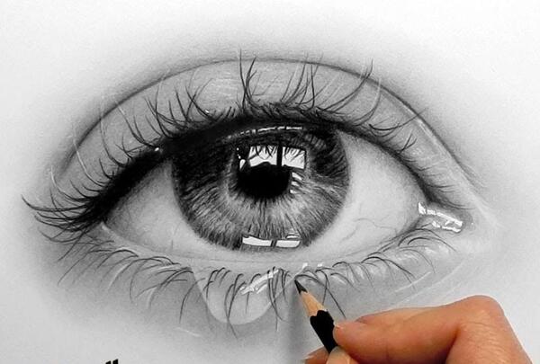 عکس نقاشی سیاه قلم واقعی