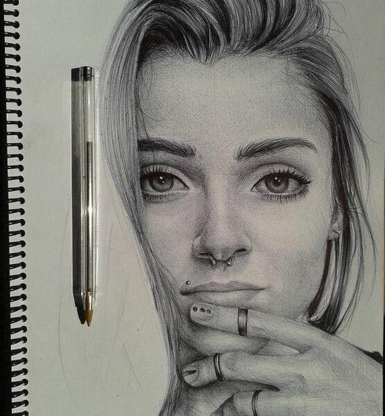 عکس نقاشی نقاشی سیاه قلم پسرانه