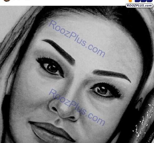عکس نقاشی سیاه قلم زن زندگی آزادی