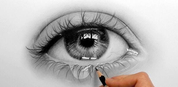عکس نقاشی سیاه قلم با پودر زغال