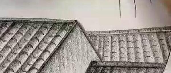 عکس آموزش نقاشی سیاه قلم ساده خانه