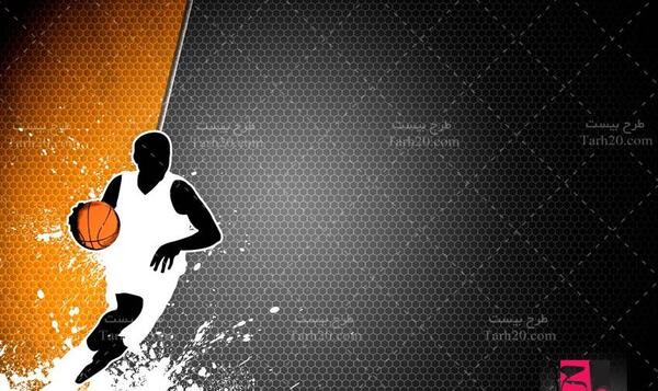 عکس نقاشی سیاه قلم توپ بسکتبال