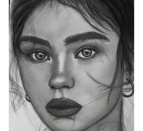 عکس نقاشی سیاه قلم آسان ابتدایی