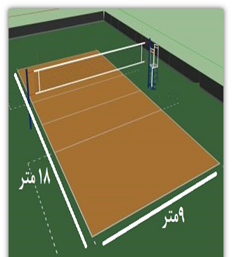 عکس نقاشی کودکانه درباره والیبال