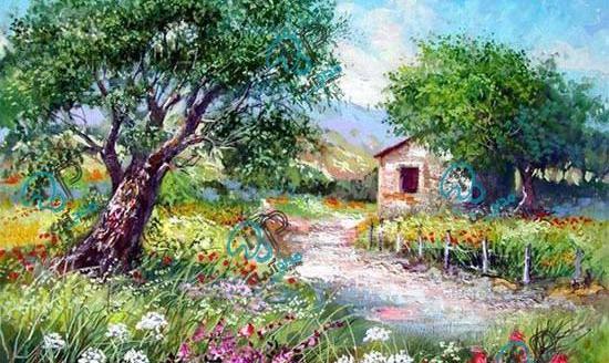 عکس تابلو نقاشی منظره مدرن