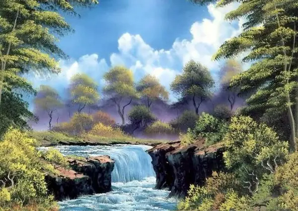 عکس تابلو نقاشی منظره مدرن