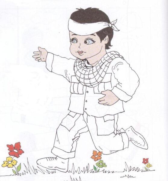 عکس نقاشی هفته ی دفاع مقدس کودکانه