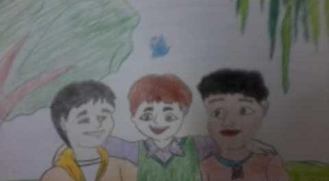 عکس نقاشی کودکانه برای هفته وحدت