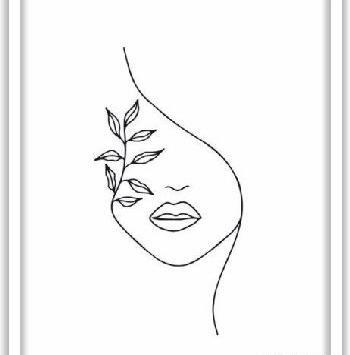 عکس نقاشی مدرن خطی