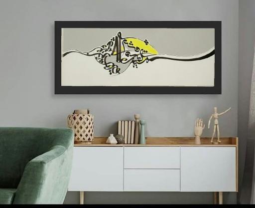 عکس نقاشی مدرن خطی